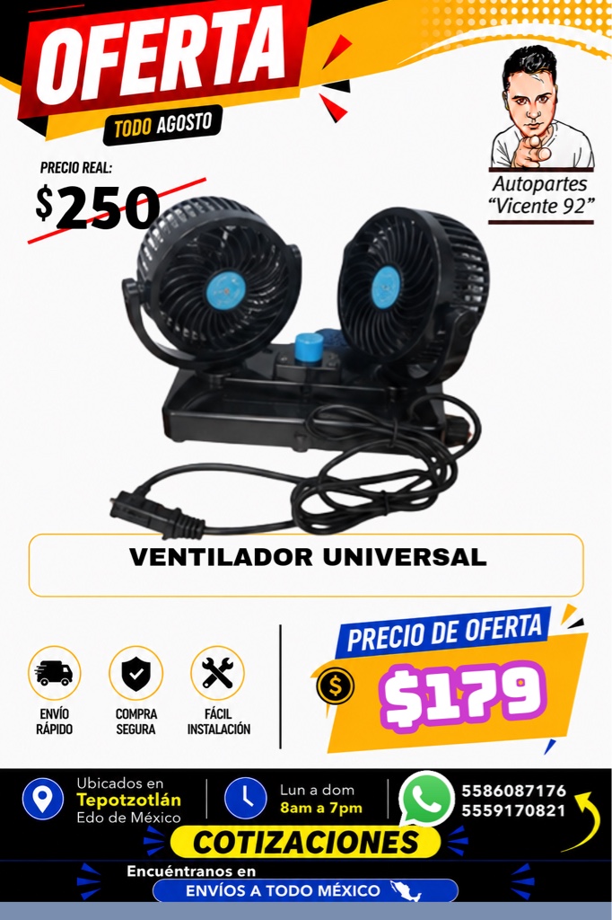 VENTILADOR DOBLE