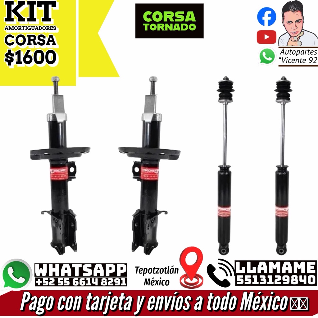 KIT AMORTIGUADORES CORSA
