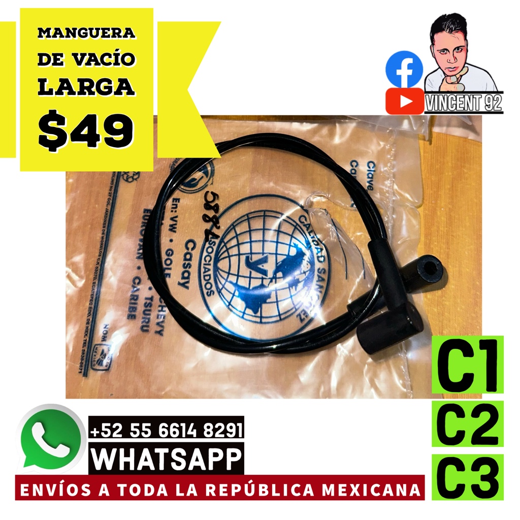 MANGUERA DE VACÍO LARGA