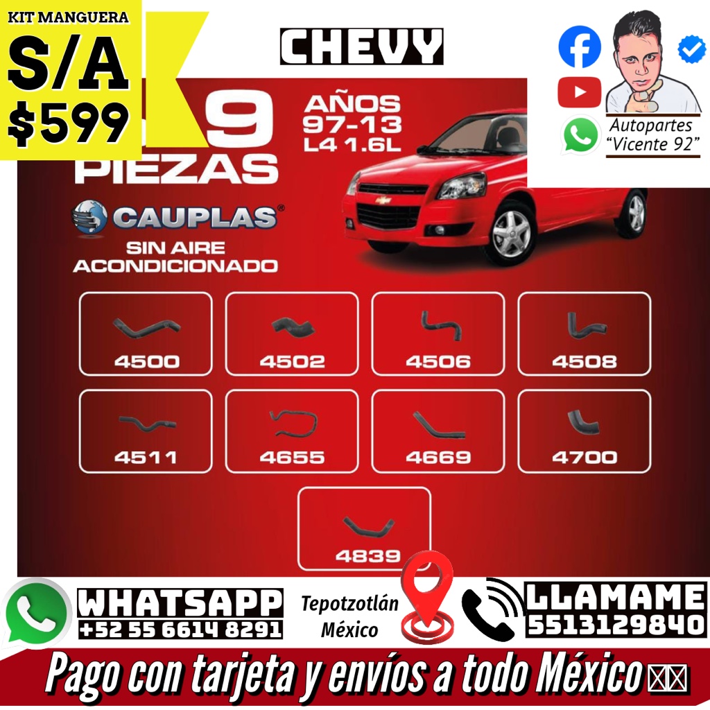KIT MANGUERAS S/A 2