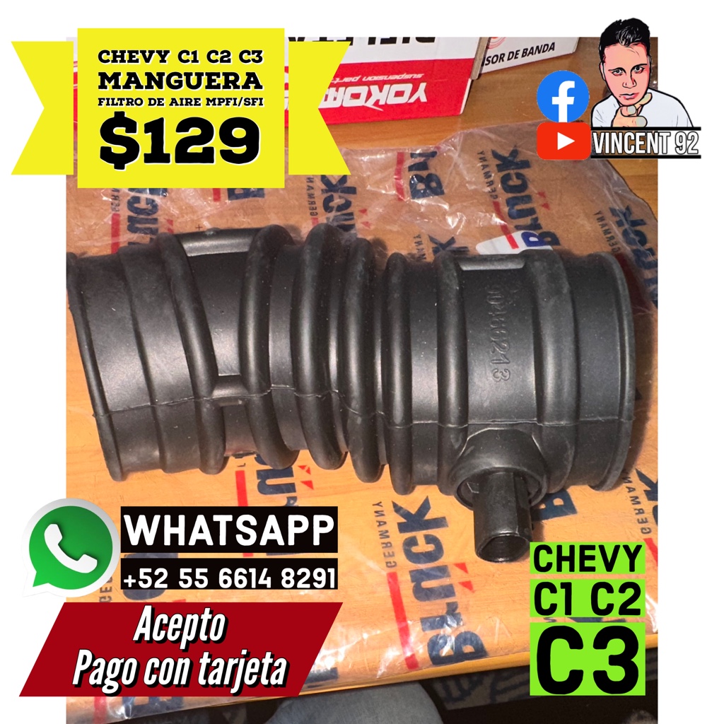 MANGUERA FILTRO AIRE MPFI/SFI