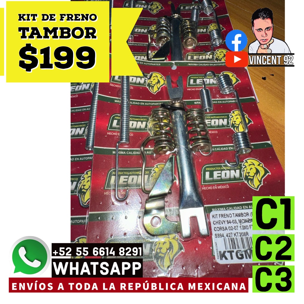 KIT RESORTES TAMBOR DER R
