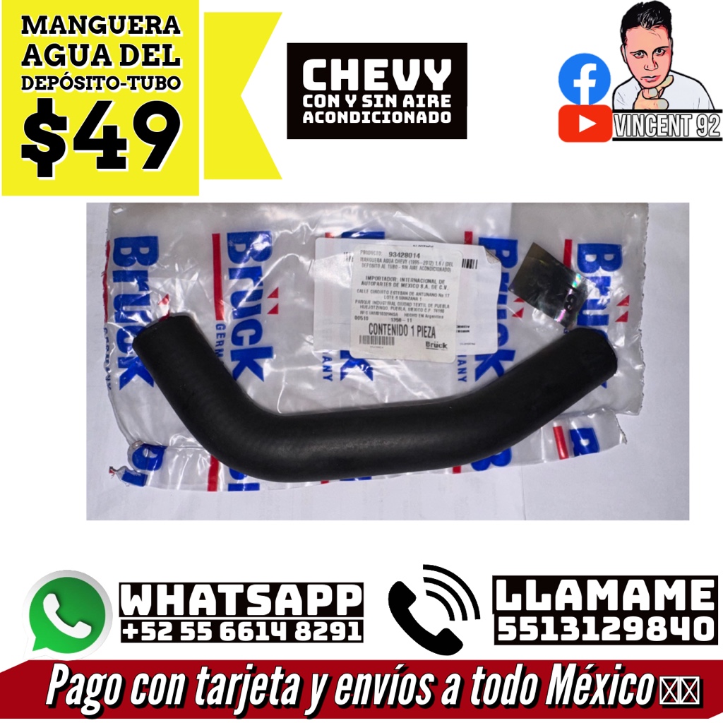 MANGUERA DEPOSITO AL TUBO