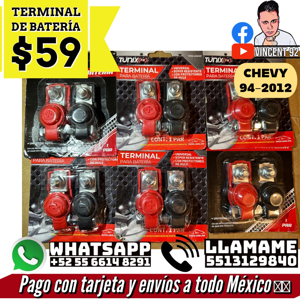 TERMINAL BATERIA C /GOMA