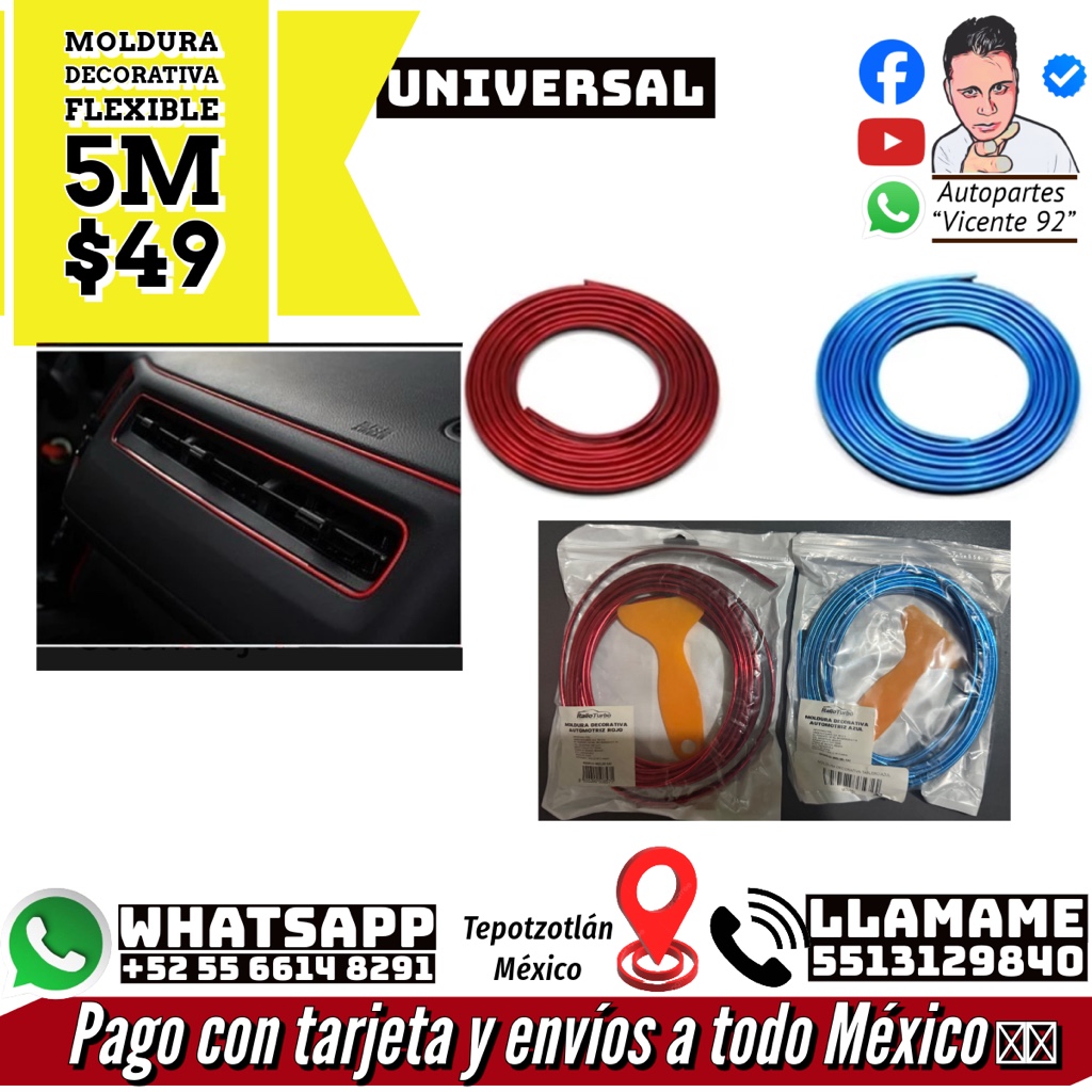 MOLDURA DECORATIVA 5 Metros