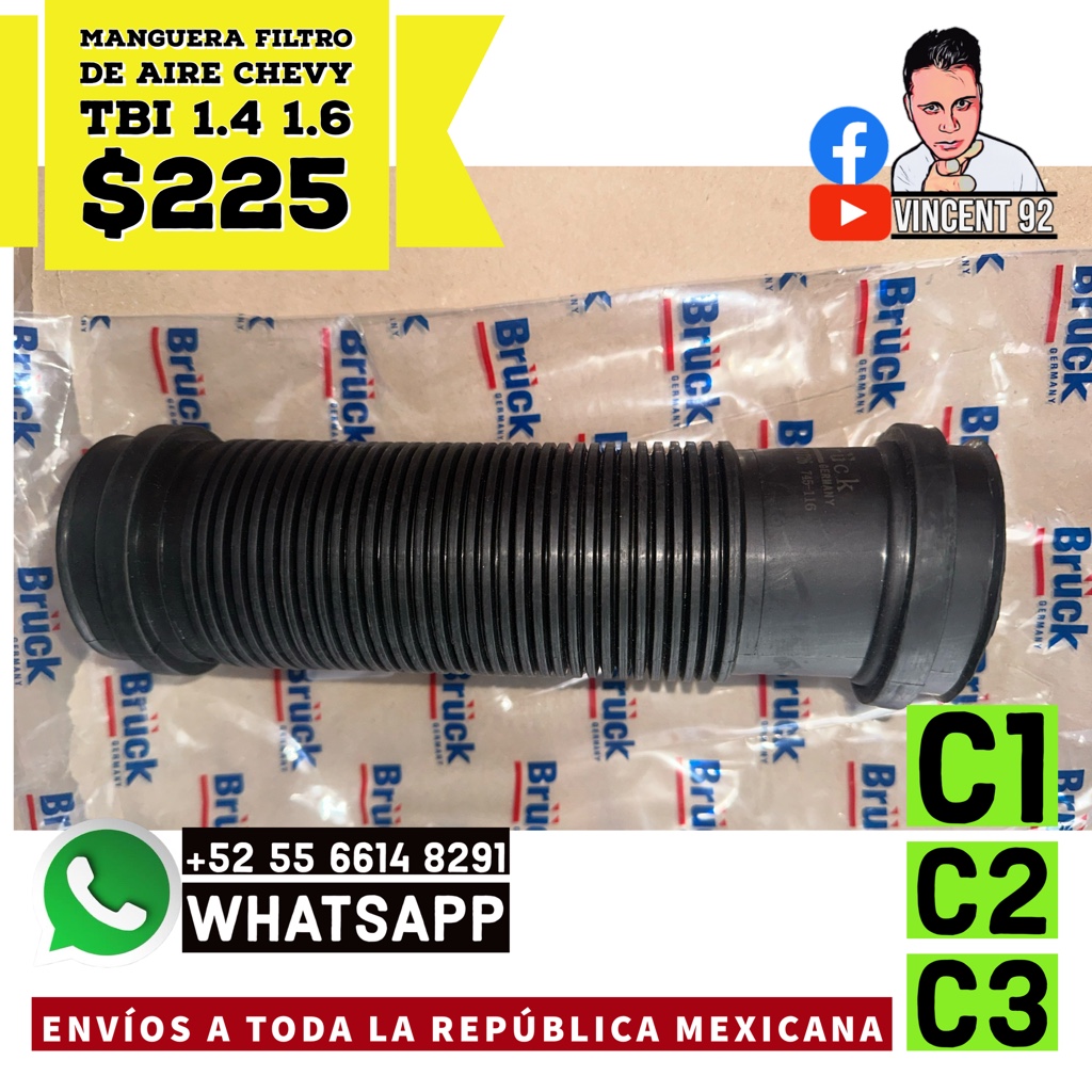MANGUERA  FILTRO DE AIRE TBI