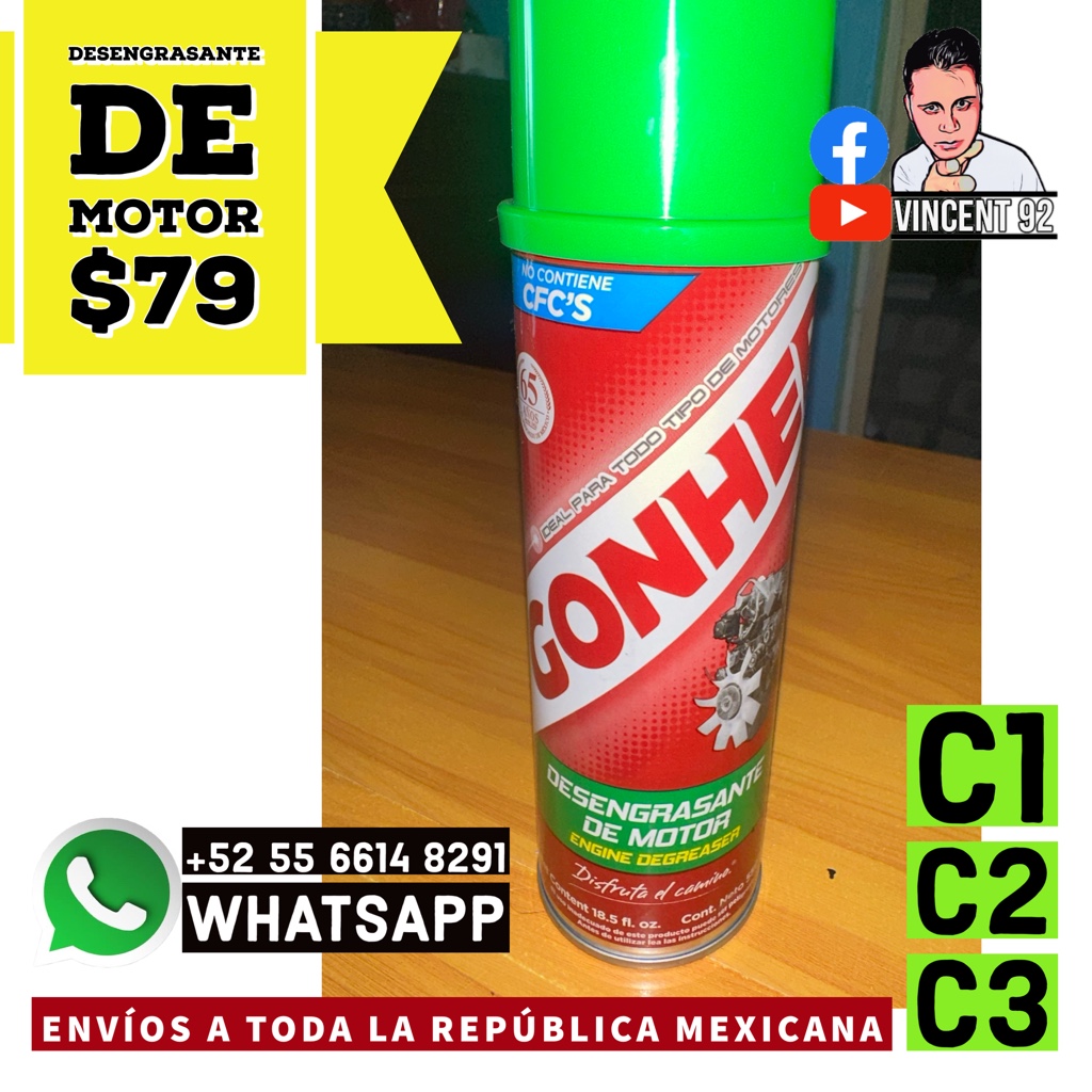 DESENGRASANTE PARA MOTOR AEREOSOL