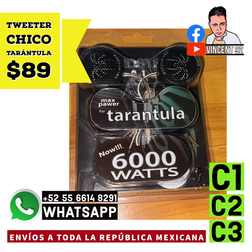 TWEETER CHICO TARÁNTULA