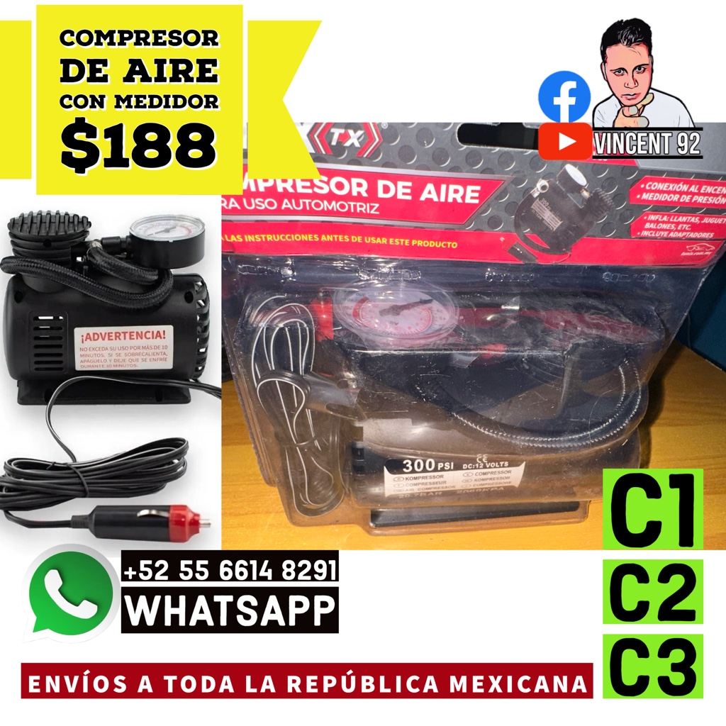 COMPRESOR DE AIRE  CON MEDIDOR