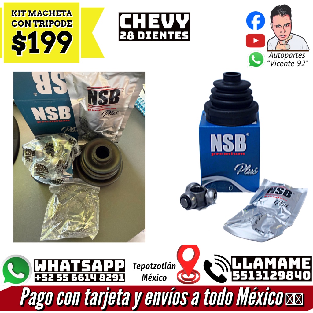 KIT MACHETA C TRIPODE 28D