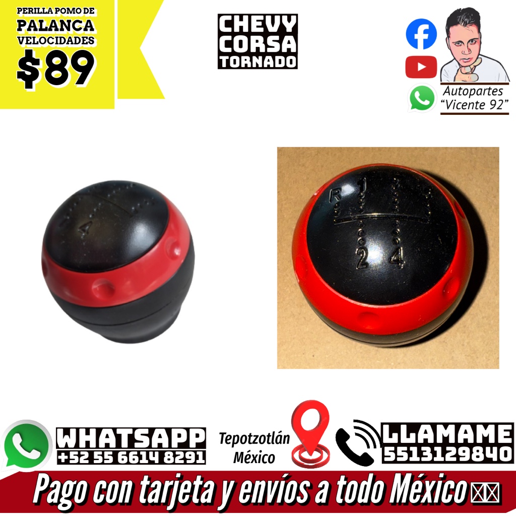 PERILLA PALANCA ROJO