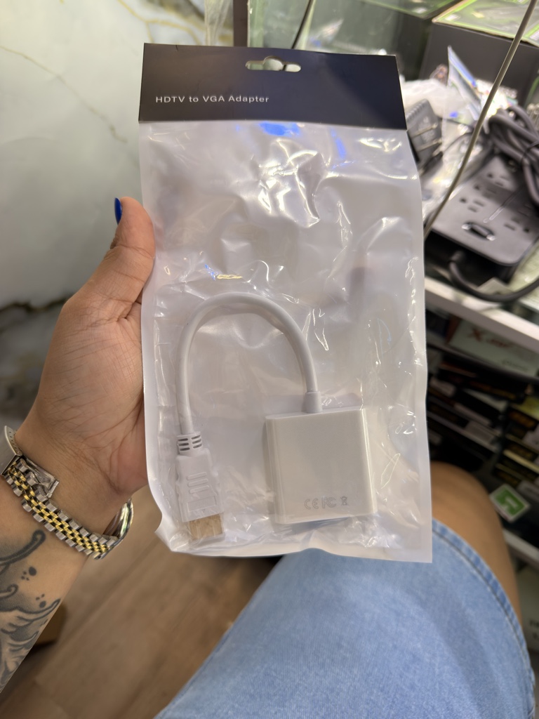 Adaptador HDMI a VGA con audio y sin audio