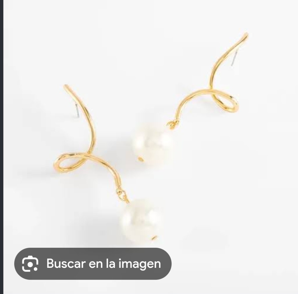 Aretes de poste dorados