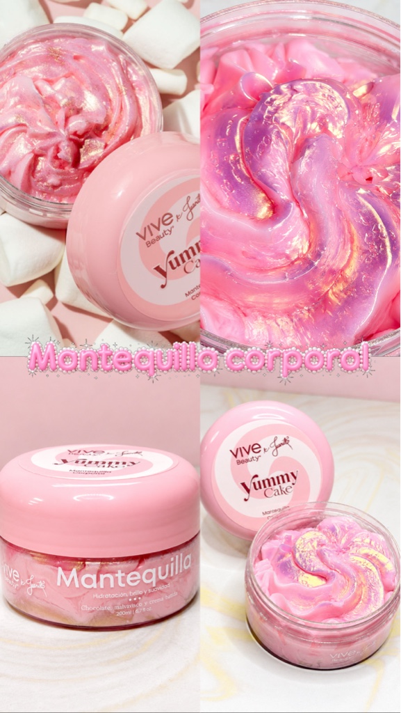 Mantequilla corporal yummy 🍰cake vive beauty