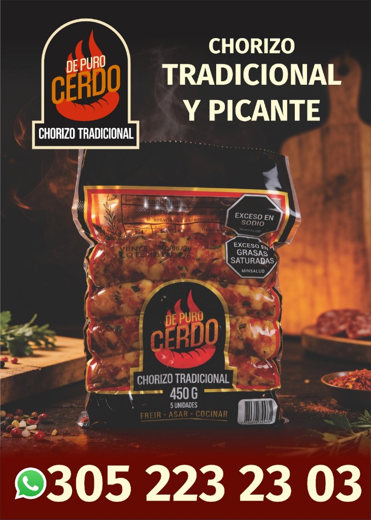 Chorizo tradicional x 5 und 450 gr