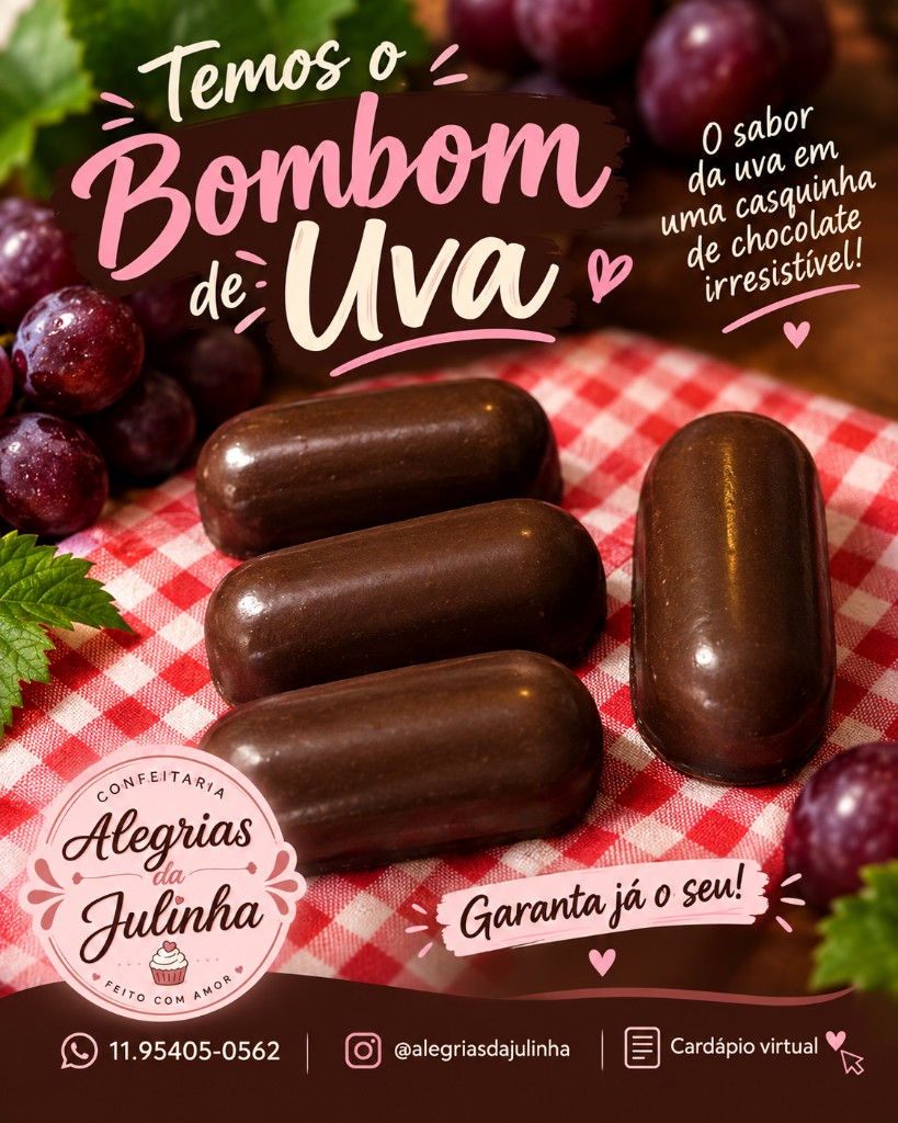 Bombom de Uva Verde