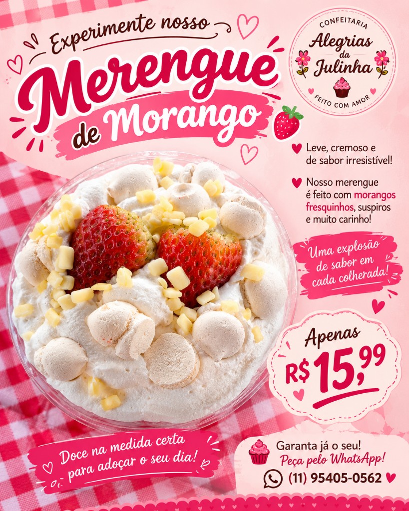 Merengue de Morango