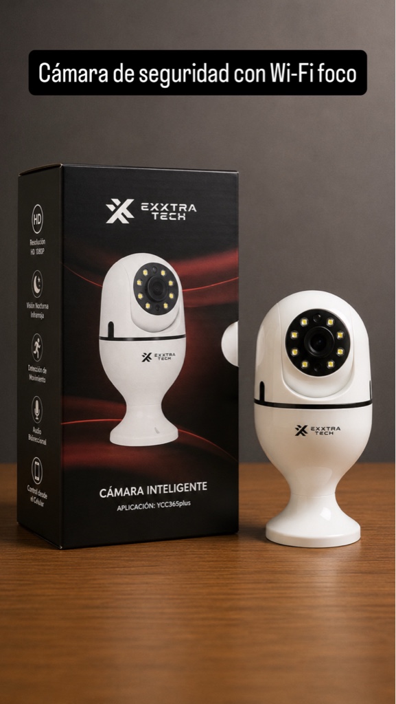 Exxtra Tech cámara inteligente blanca