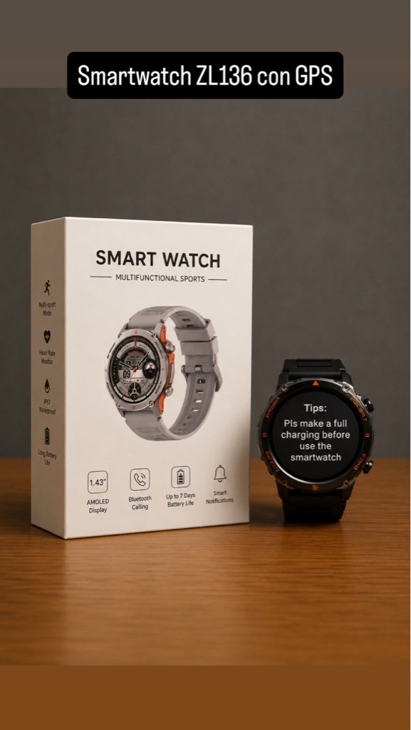 Smartwatch ZL136 con GPS