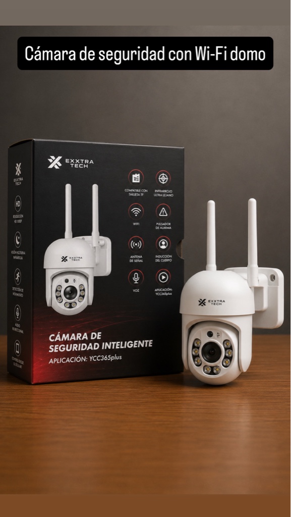 Extra Tech camara seguridad blanca wifi