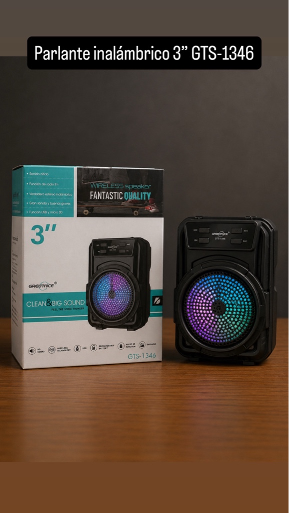 Greatnice parlante inalámbrico 3" GTS-1346