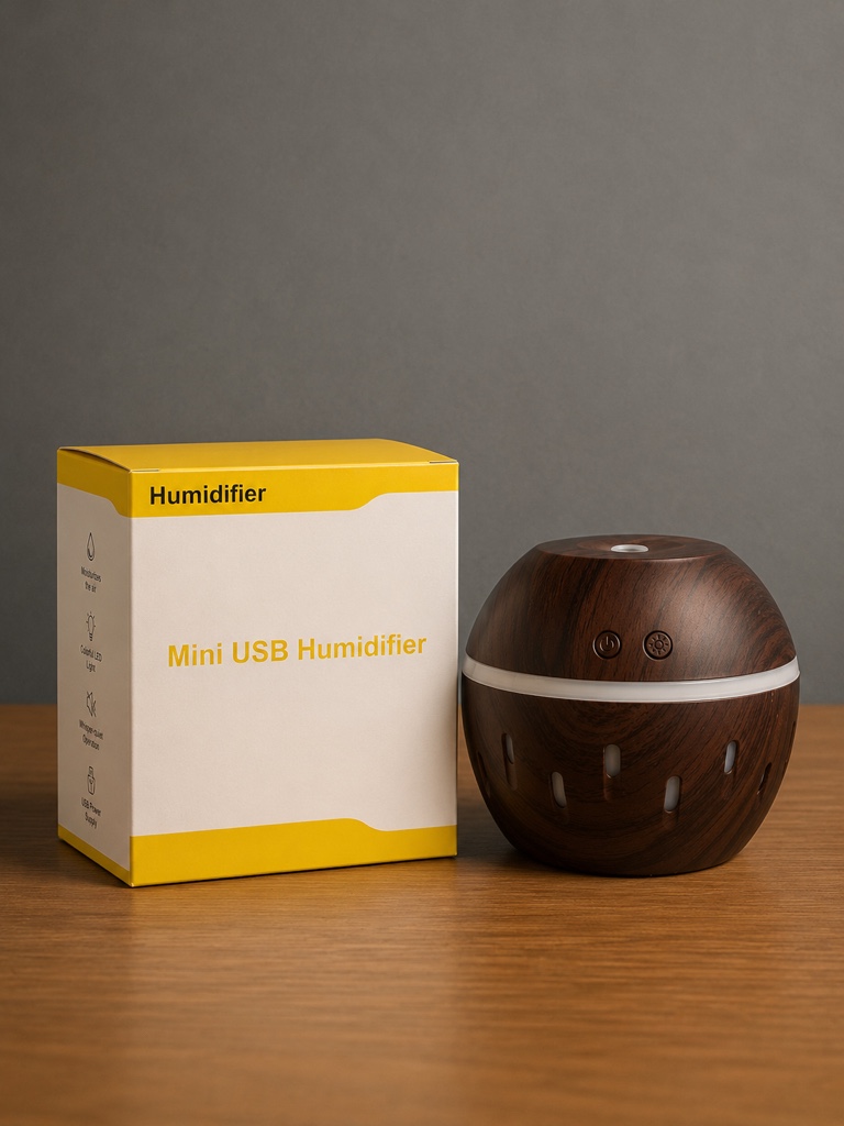 Mini USB Humidifier marron