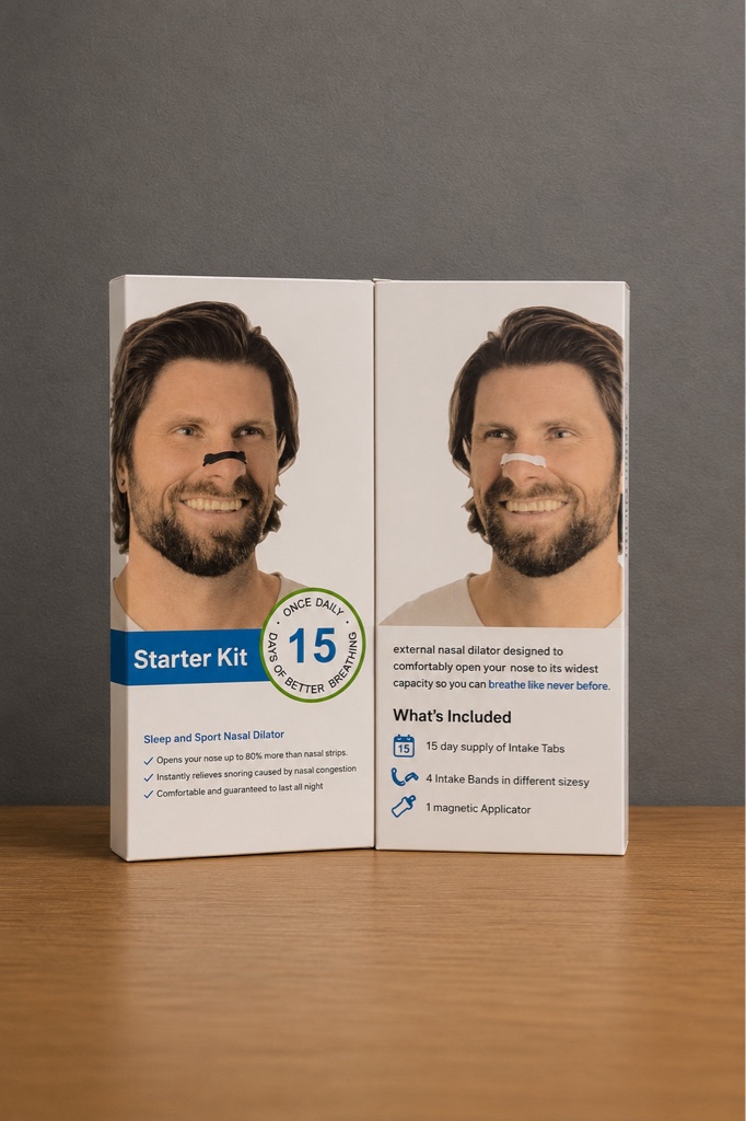 Tira Nasal RespiraMax - Dilatador Nasal Pack 15 dias - Blanco