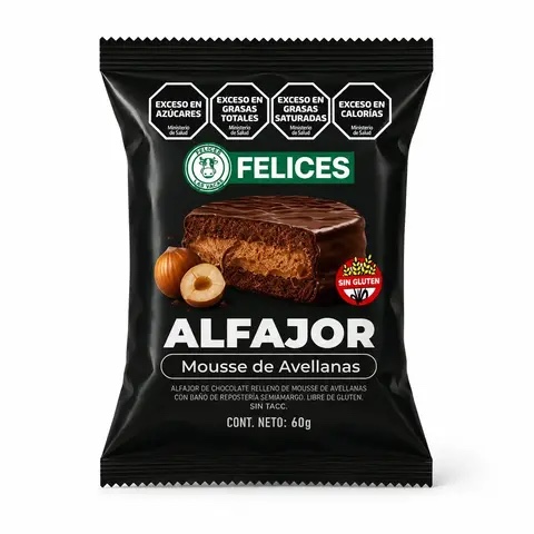 ALFAJOR AVELLANAS FELICES LAS VACAS