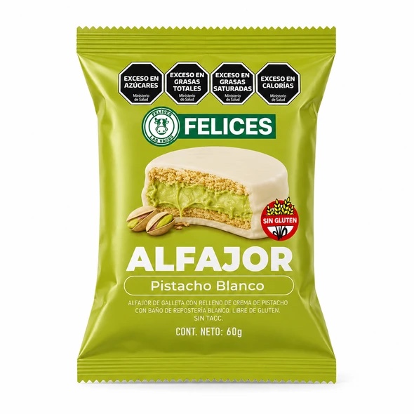 ALFAJOR PISTACHO BLANCO
