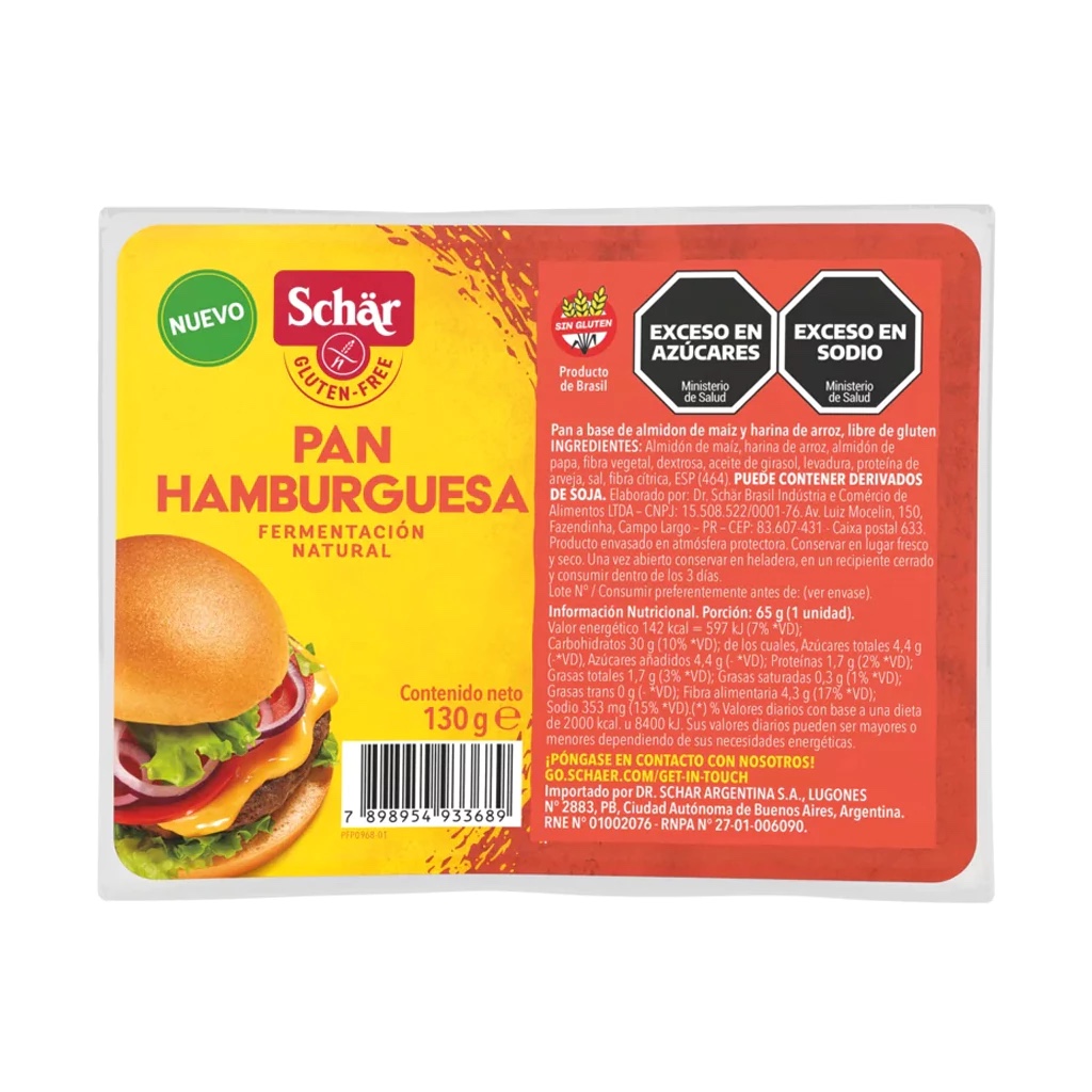 PAN DE HAMBURGUESA SCHAR