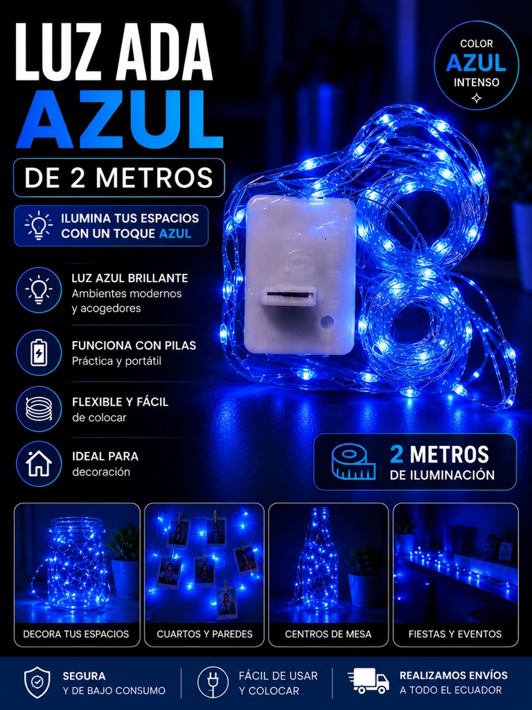 Luz Ada azul