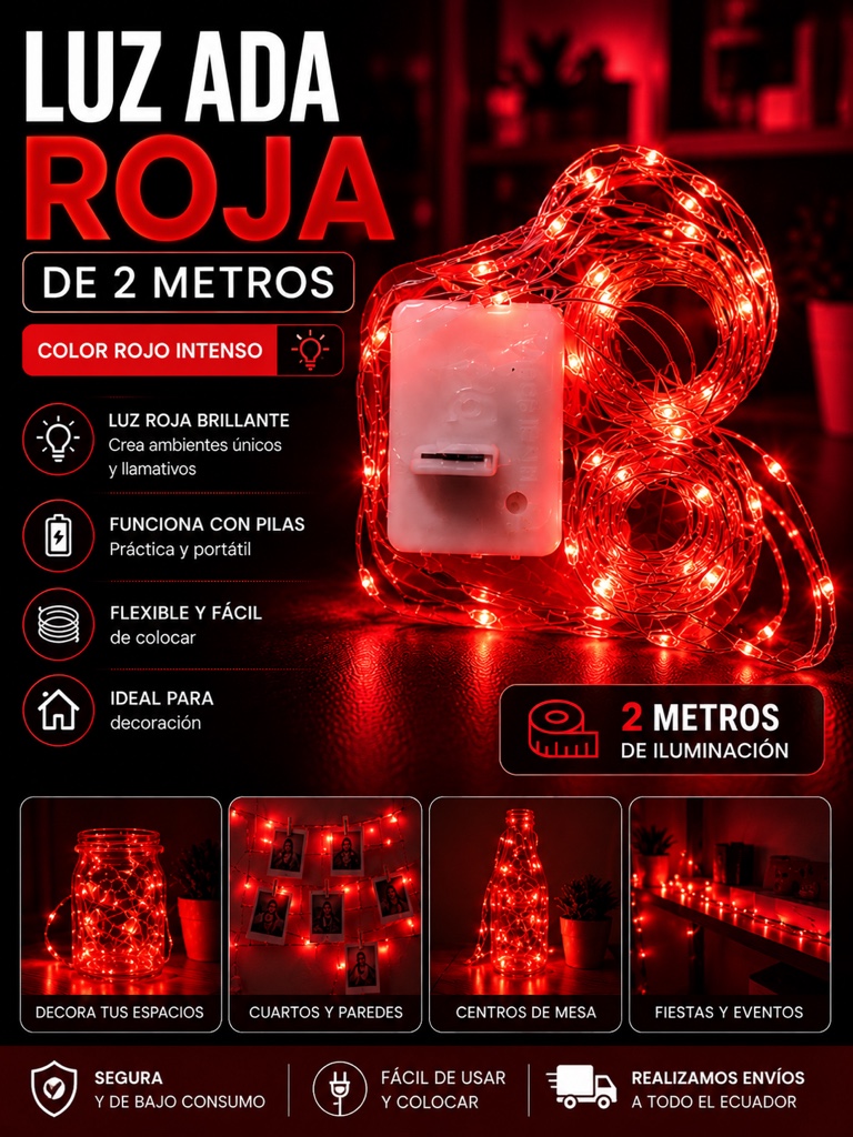 Luz Ada rojo