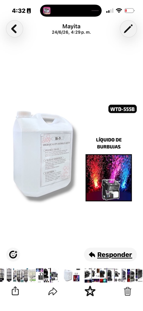 Líquido para burbuja