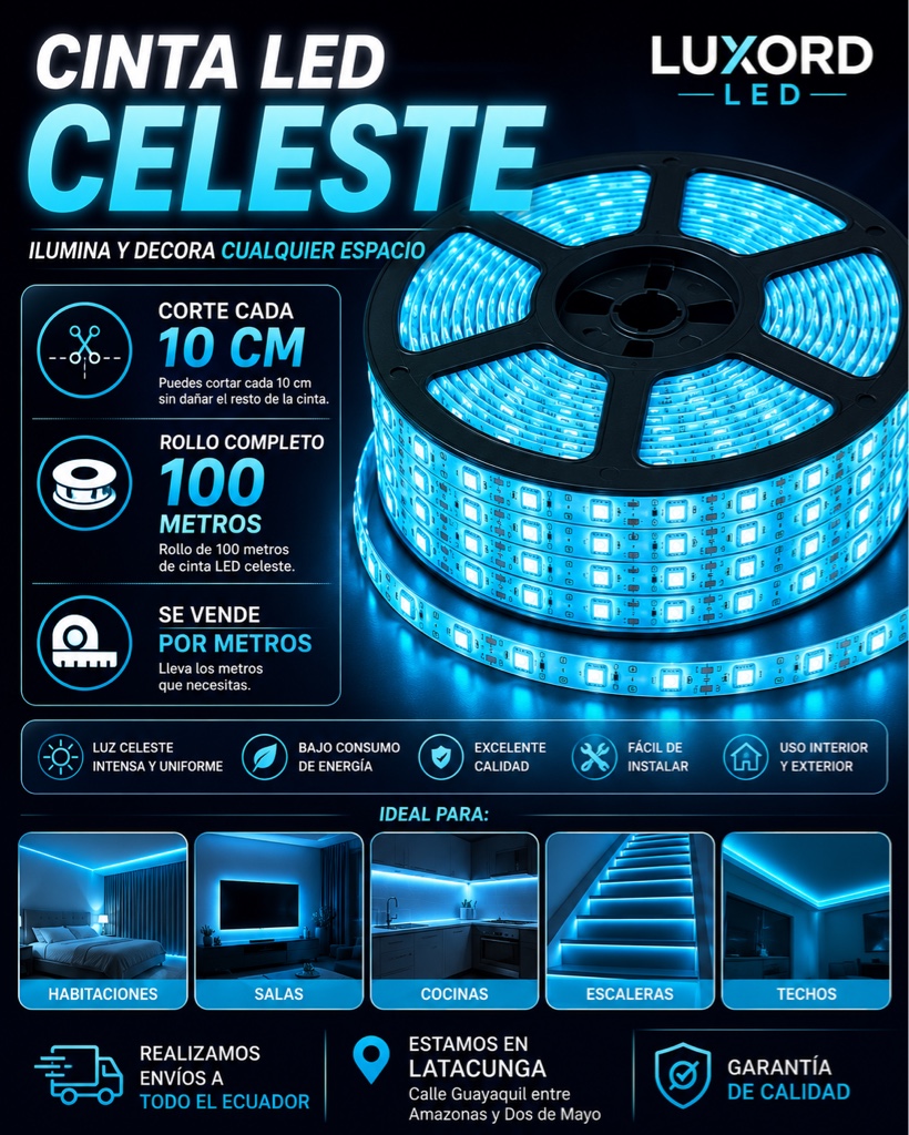 Cinta celeste 110 metros