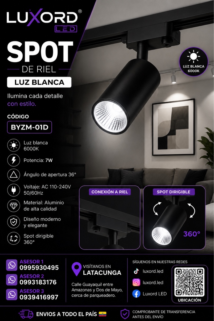 Spot N/blanca (BYZM-01B)