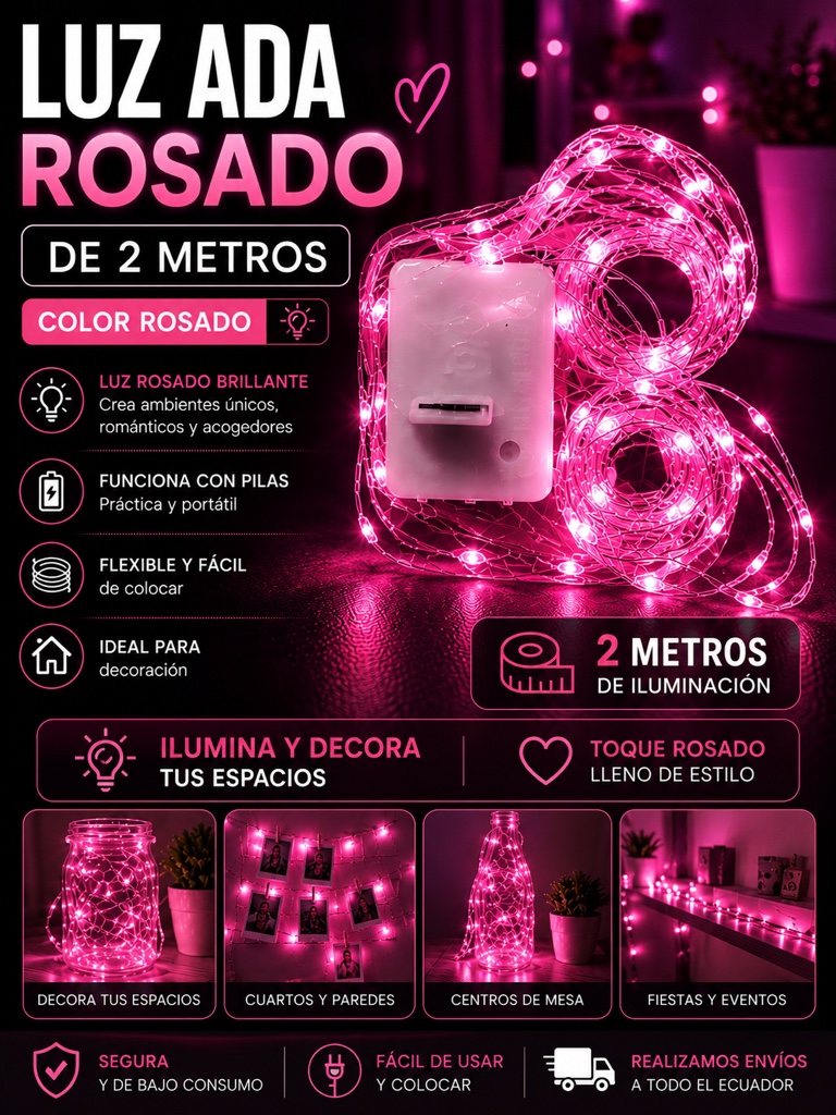 Luz Ada rosada