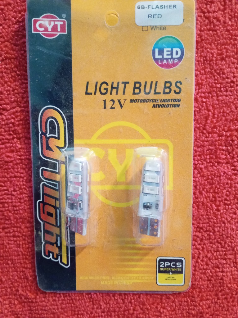 Foco led pescadito flasheo rojo(48)2212