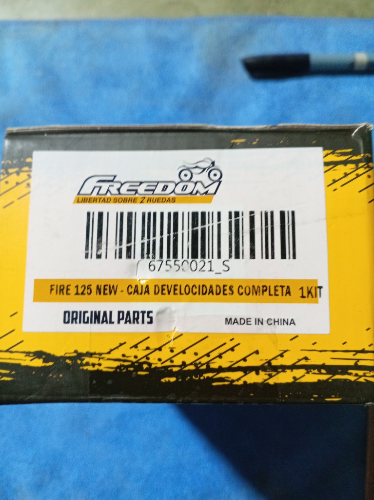 caja de velocidades freedom fire125 2950