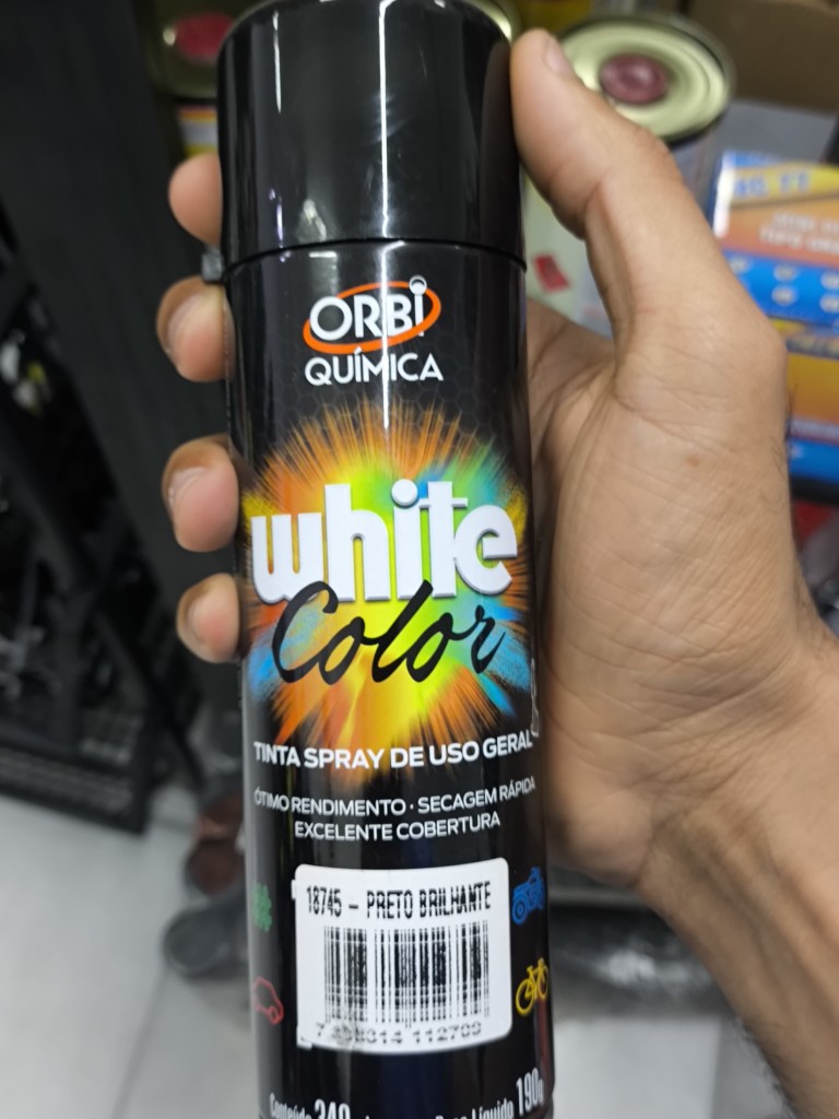 ORBISPRAY - PRETO BRILHANTE 340ML