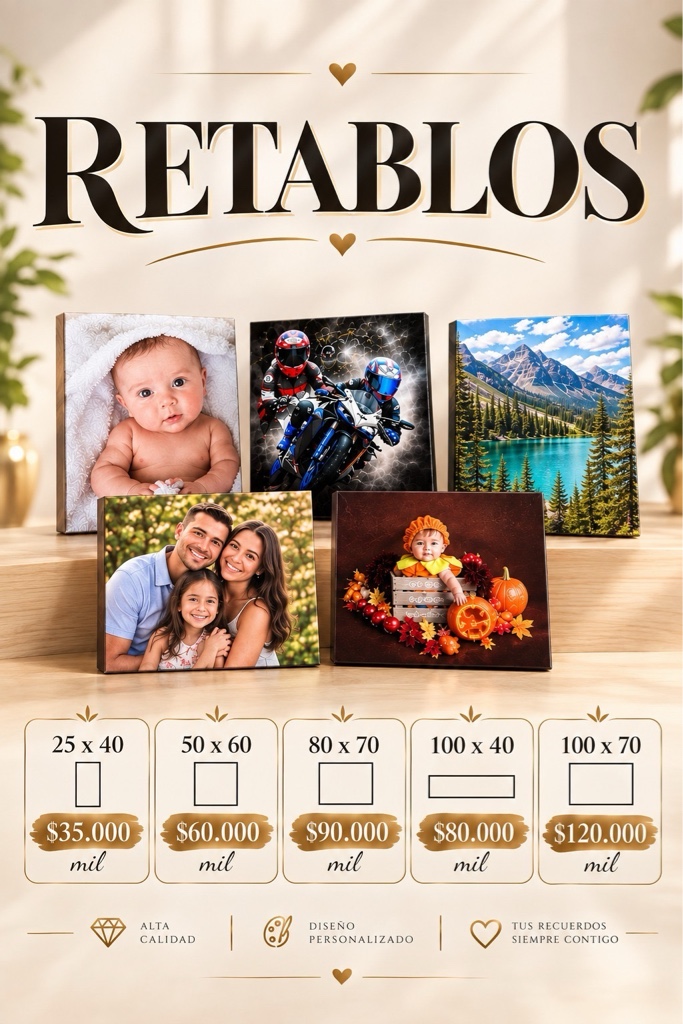 Retablos personalizados
