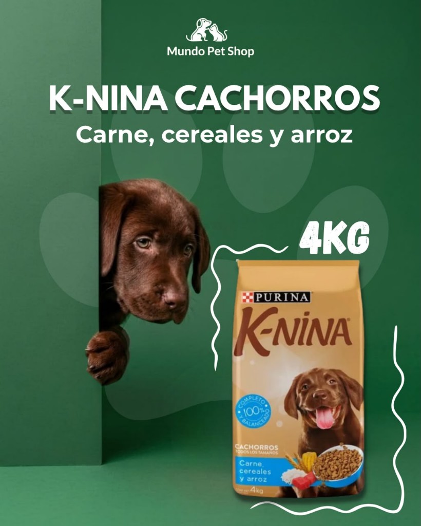 K-NINA CACHO. CARNE/CERDO/ARROZ 4 KG