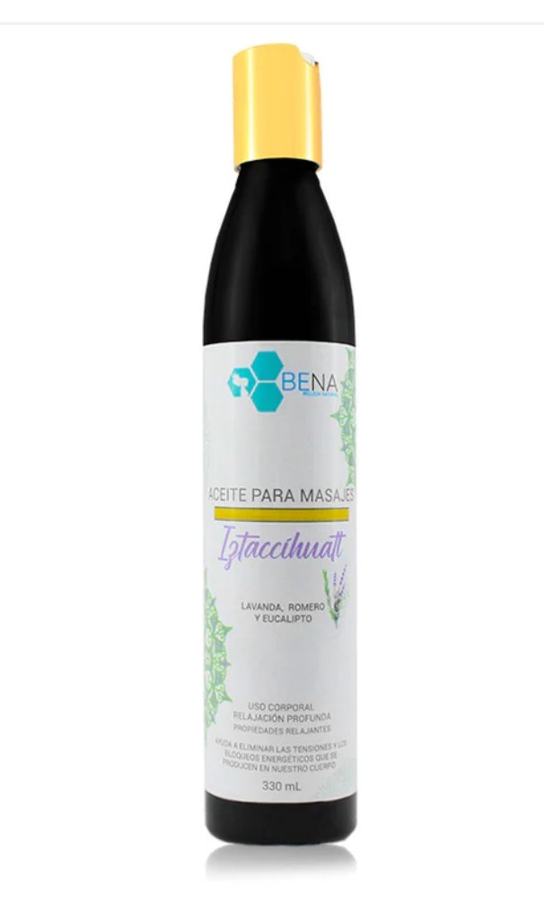 Aceite Iztacciuhuatl Romero, Lavanda, Eucalipto 330ml Masajes