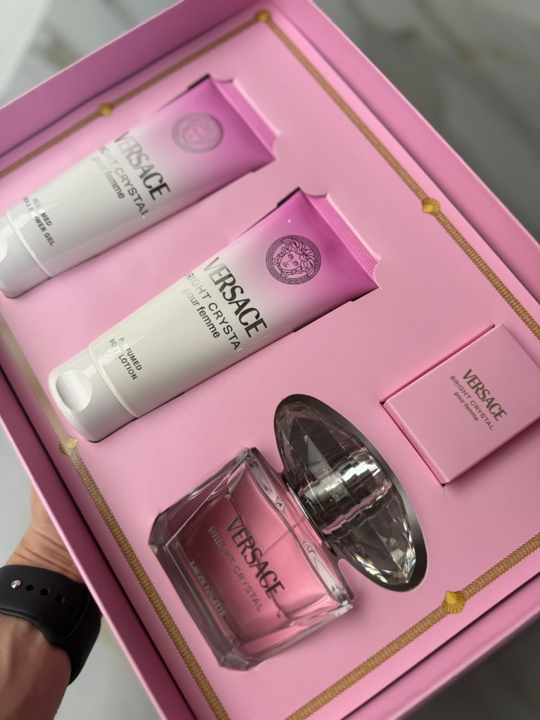 Set Versace bright Crystal 4 piezas