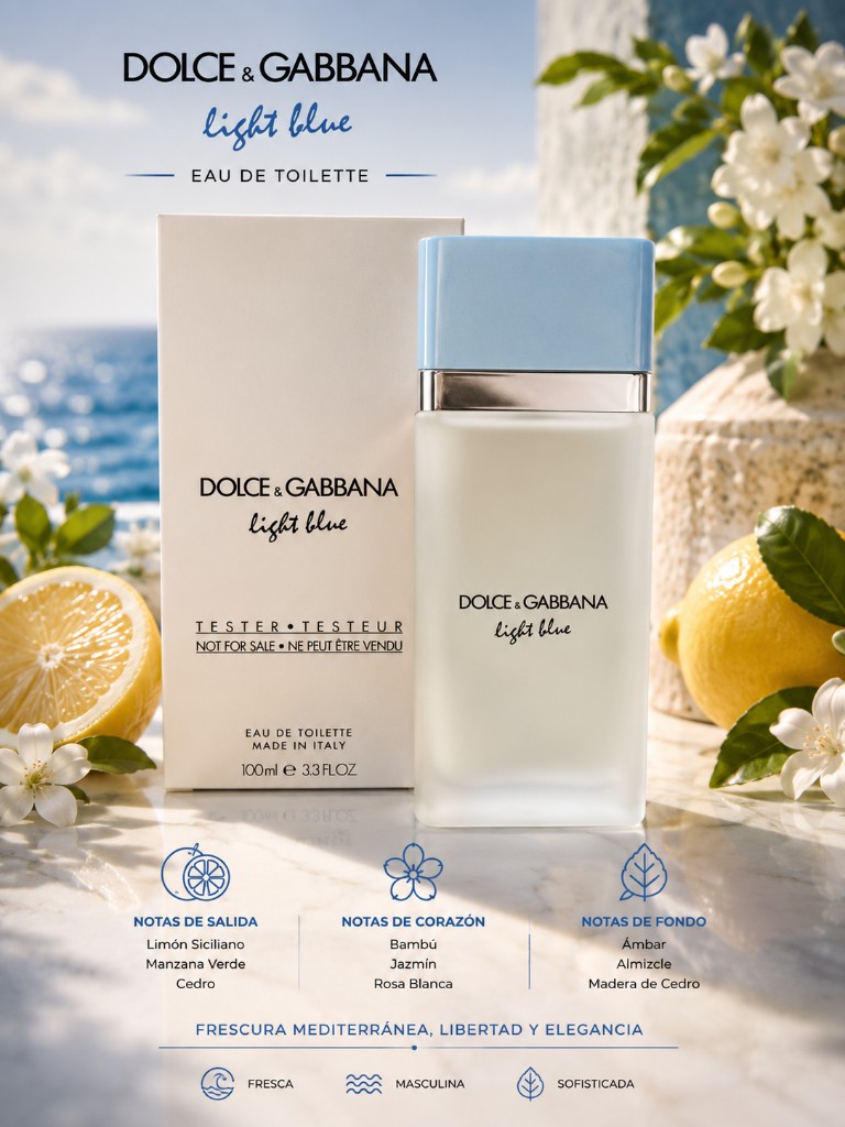 Tester Dolce Gabbana ligth 100ML EDT