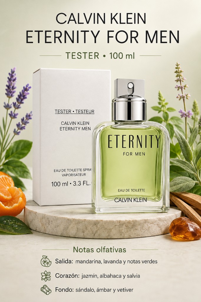 TESTER CALVIN KLEIN ETERNITY HOMBRE