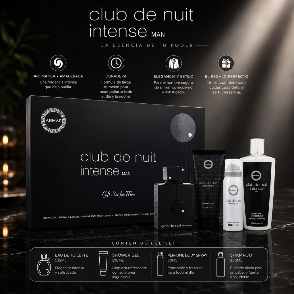 Set ARMAF Club de Nuit intense 4P