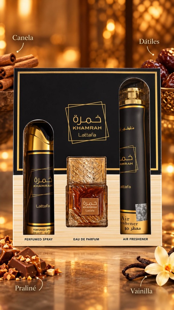SET LATTAFA KHAMRAH 3 PIEZAS