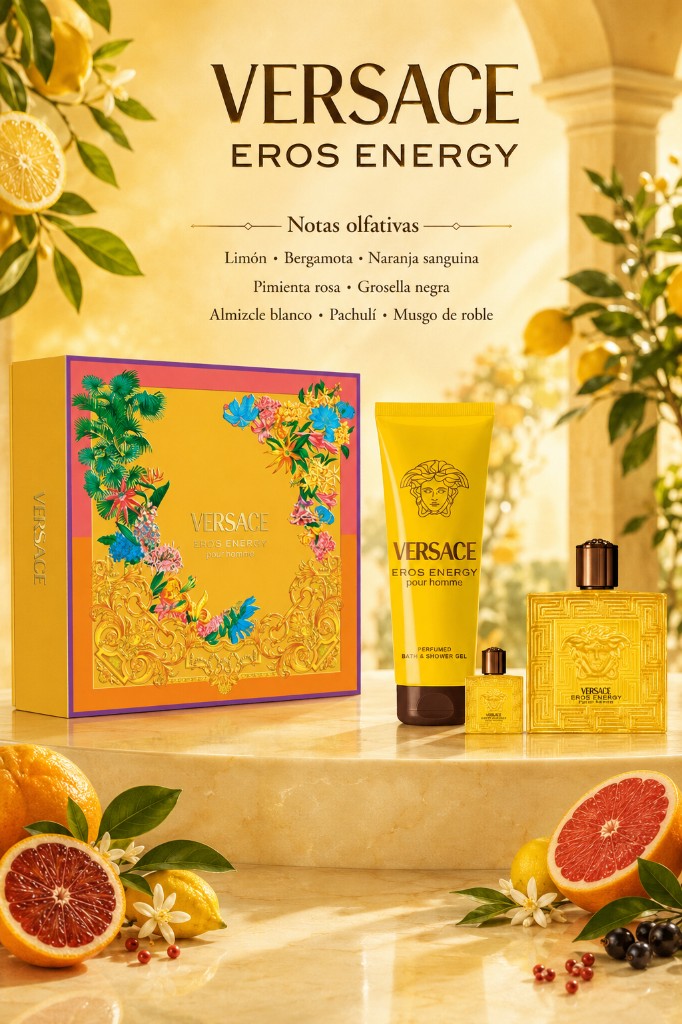 SET VERSACE EROS ENERGI 3 PIEZAS