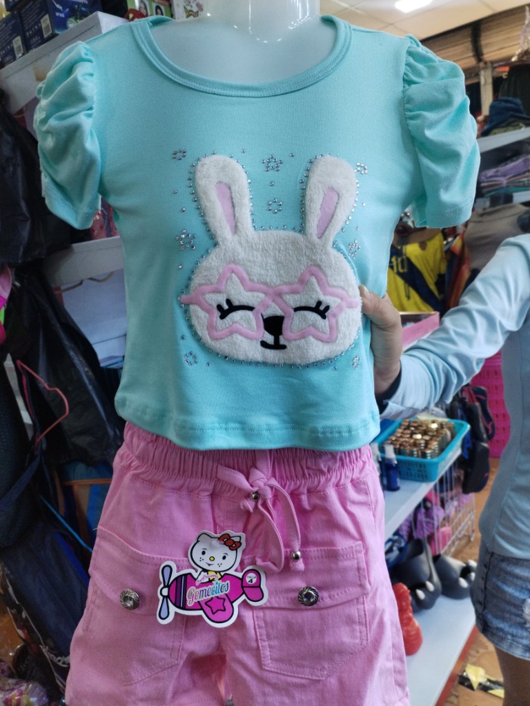 Conjuntos niñas short cargo