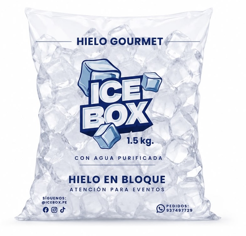 Hielo Gourmet de 1.5 kilos